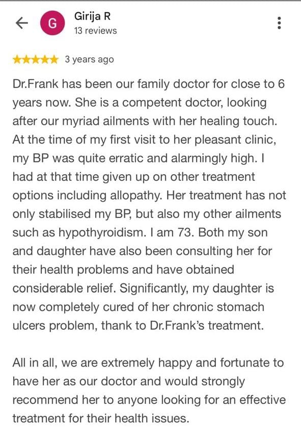Patient review 1